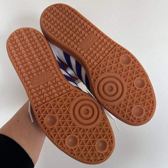 Adidas Samba OG White and Purple with Gum Sole size 5 NWT - Picture 7 of 11